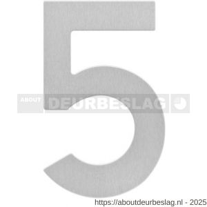 Intersteel Essentials 4020 huisnummer 5 150x2 mm RVS - R26007528 - afbeelding 1