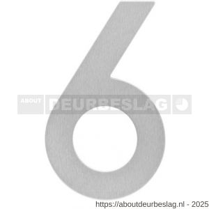 Intersteel Essentials 4020 huisnummer 6 150x2 mm RVS - R26002162 - afbeelding 1