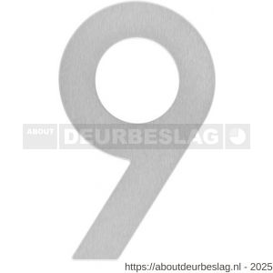 Intersteel Essentials 4020 huisnummer 9 150x2 mm RVS - R26002165 - afbeelding 1