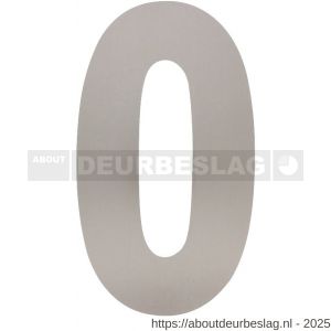 Intersteel Living 4021 huisnummer 0 XL hoogte 300 mm RVS geborsteld - R26009261 - afbeelding 1