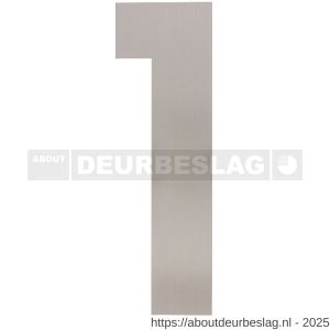 Intersteel Living 4021 huisnummer 1 XL hoogte 300 mm RVS geborsteld - R26009262 - afbeelding 1
