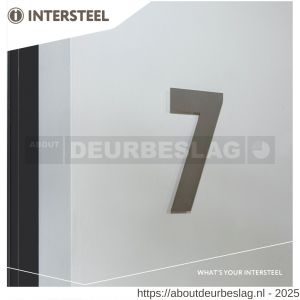 Intersteel Living 4021 huisnummer 7 XL hoogte 300 mm RVS geborsteld - R26009268 - afbeelding 4