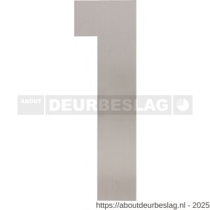 Intersteel Living 4021 huisnummer 1 XXL hoogte 500 mm RVS geborsteld - R26009272 - afbeelding 1