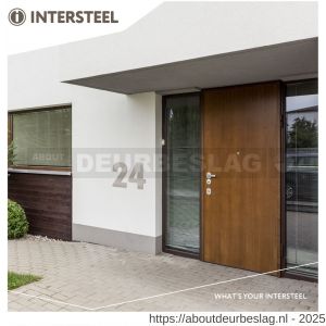 Intersteel Living 4021 huisnummer 0 XL hoogte 300 mm RVS geborsteld - R26009261 - afbeelding 3