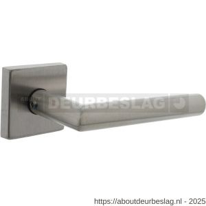 Intersteel Living 4057 set achterdeurbeslag vierkant deurkruk Jura met massieve rozetten RVS - R26010047 - afbeelding 1