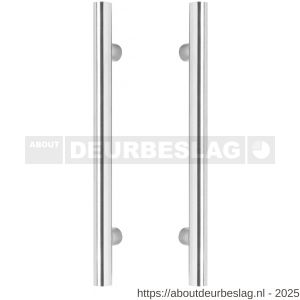 Intersteel Essentials 4325 deurgrepen per paar T-vorm 1200x70x25 mm hart op hart 1000 mm RVS - R26006109 - afbeelding 1