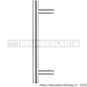 Intersteel Essentials 4328 deurgreep per stuk T-schuin 700x85x25 mm hart op hart 500 mm RVS incusief bevestiging - R26006118 - afbeelding 1