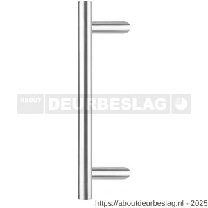 Intersteel Essentials 4329 deurgreep per stuk T-schuin 600x90x30 mm hart op hart 400 mm RVS  - R26008716 - afbeelding 1