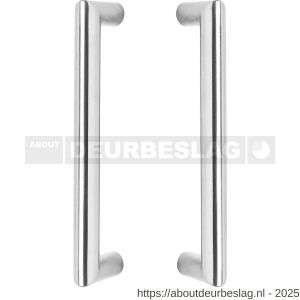 Intersteel Essentials 4339 deurgrepen per paar recht-90 graden 630x80x30 mm hart op hart 600 mm RVS  - R26008766 - afbeelding 1