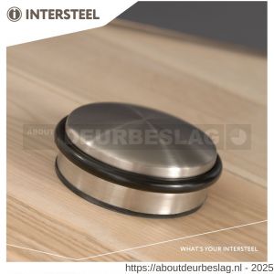 Intersteel Essentials 4421 deurstop Rondo 90x43 mm RVS - R26000988 - afbeelding 2