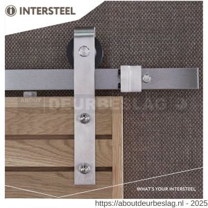 Intersteel Living 4501 schuifdeursysteem 2 m Basic hangrollen recht 290 mm roestvast staal - R26008785 - afbeelding 4