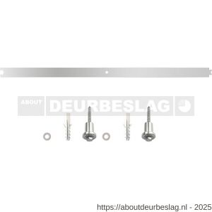 Intersteel Living 4501 tussenrail 90 cm voor schuifdeursysteem inclusief bevestigingsset roestvast staal - R26008789 - afbeelding 1