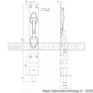 Intersteel Essentials 4520 kantschuif 25x300 mm RVS - R26007273 - afbeelding 2
