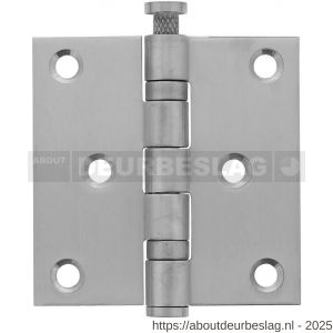Intersteel Essentials 4625 kogellagerscharnier recht 3 inch 76x76x2.5 mm RVS - R26000009 - afbeelding 1