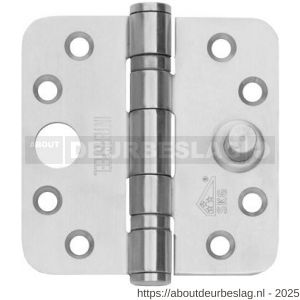 Intersteel Essentials 4625 SKG3 kogellagerscharnieren 3.5 inch afgerond 89x89x3 mm RVS - R26007206 - afbeelding 1