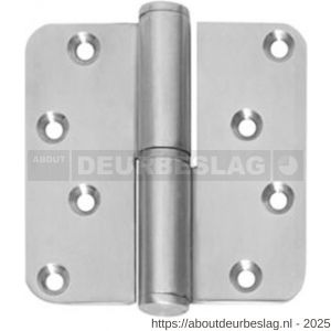 Intersteel Essentials 4626A kogelstift paumelle DIN rechts afgerond 3,5x3,5 inch 89x89x3 mm RVS CE zonder schroeven - R26006168 - afbeelding 1