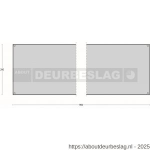 Intersteel Living 4751 schopplaat 200x900x1,5 mm RVS - R26007277 - afbeelding 2