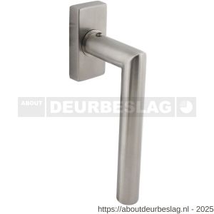 Intersteel Living 6156 raamkruk Jura op stalen rechthoekige rozet stift 7x35 mm RVS - R26010483 - afbeelding 1
