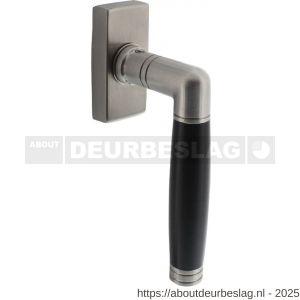 Intersteel Living 6156 raamkruk Ton 212 op stalen rechthoekige rozet stift 7x35 mm RVS - R26010132 - afbeelding 1