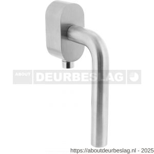 Intersteel Essentials 6156 SKG*** afsluitbare raamkruk recht op ovale behuizing stift 35 mm RVS - R26007725 - afbeelding 1