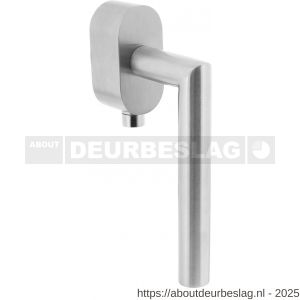 Intersteel Essentials 6156 SKG*** afsluitbare raamkruk hoek 90 graden op ovale behuizing stift 35 mm RVS - R26007724 - afbeelding 1