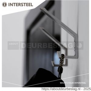 Intersteel Living 6950 kapstokhaak recht RVS mat - R26003945 - afbeelding 3