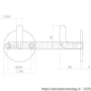 Intersteel Living 6950 jashaak rond RVS - R26006182 - afbeelding 2