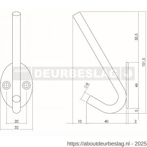 Intersteel Living 6950 hoed-jashaak ovaal RVS - R26006892 - afbeelding 2