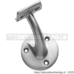 Intersteel Essentials 7300 leuninghouder kleine achterplaat hol zadel opschroevend RVS - R26003975 - afbeelding 1