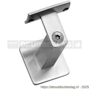 Intersteel Living 7300 leuninghouder zwaar vierkant vlak RVS - R26003976 - afbeelding 1