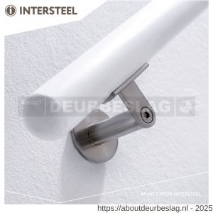 Intersteel Living 7300 leuninghouder zwaar met hol zadel RVS - R26007786 - afbeelding 3