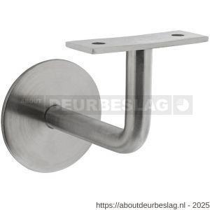 Intersteel Essentials 7300 leuninghouder gebogen vlak zadel RVS M8 - R26008807 - afbeelding 1