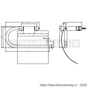 Intersteel Essentials 7625 WC-rolhouder met verlengde klep RVS - R26007888 - afbeelding 2