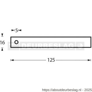 Intersteel Essentials 7625 WC-rolhouder enkel met pin stop RVS - R26007887 - afbeelding 2