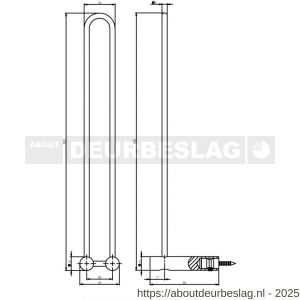 Intersteel Essentials 7626 Reserverolhouder U-vorm duo montage 3 rol RVS - R26007886 - afbeelding 2
