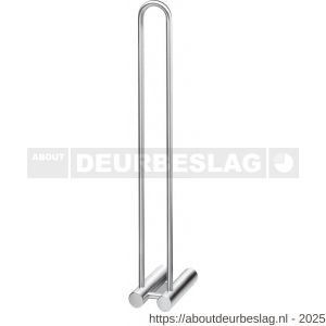 Intersteel Essentials 7626 Reserverolhouder U-vorm duo montage 3 rol RVS - R26007886 - afbeelding 1