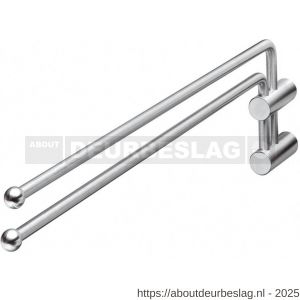 Intersteel Essentials 7627 handdoekhouder duo-gebogen draaibaar RVS - R26007762 - afbeelding 1