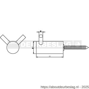 Intersteel Essentials 7634 handdoekhaakje dubbel RVS - R26007759 - afbeelding 2