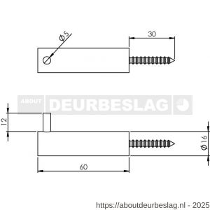 Intersteel Essentials 7634 handdoekhaakje enkel RVS - R26007760 - afbeelding 2