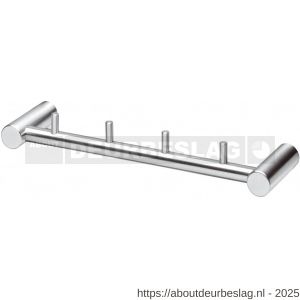 Intersteel Essentials 7634 handdoekrek met 4 vaste pinnen RVS - R26007763 - afbeelding 1