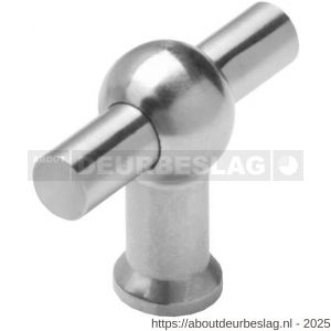 Intersteel Essentials 8510 meubelknop T-vorm recht 22 mm RVS - R26007867 - afbeelding 1