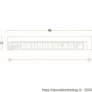 Intersteel Living 8927 greep vierkant 12x12x96 mm RVS - R26004530 - afbeelding 2