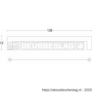 Intersteel Living 8927 greep vierkant 12x12x128 mm RVS - R26004531 - afbeelding 3