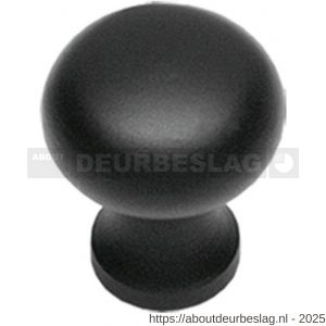 Intersteel Living 8550 knop Paddenstoel 30 mm smeedijzer zwart - R26004081 - afbeelding 1
