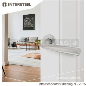 Intersteel Living 0074 deurkruk Conisch met rozet verdekt diameter 50x7 mm met nokken aluminium F1 - R26001626 - afbeelding 3