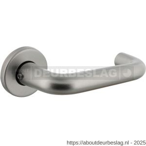 Intersteel Living 0077 deurkruk Rond met rozet verdekt diameter 50x7 mm met nokken aluminium F1 - R26001629 - afbeelding 1