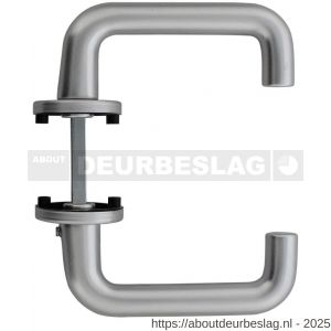 Intersteel Living 0077 deurkruk Rond met rozet verdekt diameter 50x7 mm met nokken aluminium F1 - R26001629 - afbeelding 2