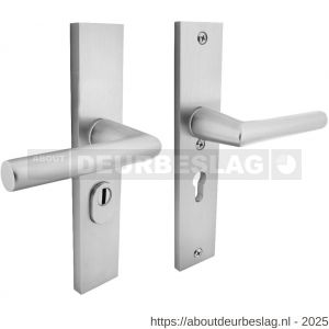 Intersteel Living 3795 SKG3 veiligheidsbeslag rechthoekig 250x50 mm kruk-kruk Jura met veerconstructie profielcilindergat 55 mm met kerntrekbeveiliging aluminium F1 - R26009701 - afbeelding 1