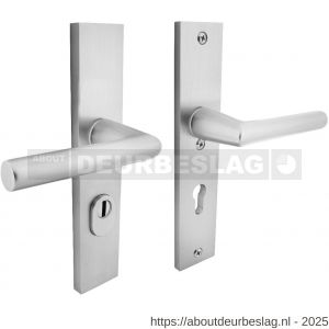 Intersteel Living 3795 SKG3 veiligheidsbeslag rechthoekig 250x50 mm kruk-kruk Jura met veerconstructie profielcilindergat 72 mm met kerntrekbeveiliging aluminium F1 - R26009702 - afbeelding 1