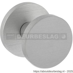 Intersteel Living 3929 voordeurknop plat diameter 55 mm op achterplaat diameter 60 mm éénzijdige montage aluminium F1 - R26008852 - afbeelding 1